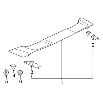 Mitsubishi OE - Trunk Lid - Spoiler (W/O Large Spoiler)