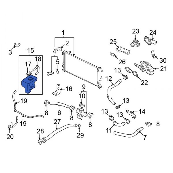 Engine Coolant Reservoir