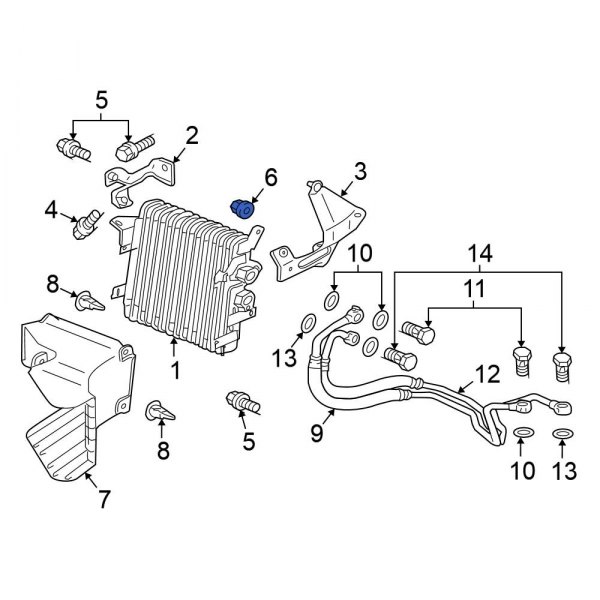 Engine Oil Cooler Nut