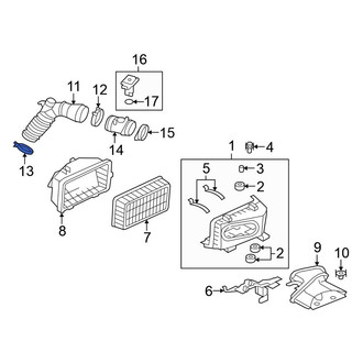 Mitsubishi OE - Lower Engine Air Duct Clamp