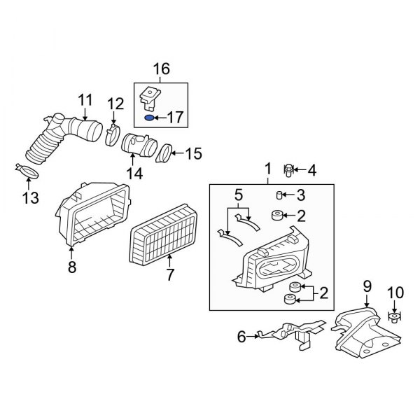 Mass Air Flow Sensor O-Ring