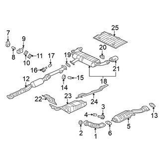 Mitsubishi OE - Exhaust System - Exhaust Components