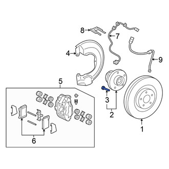 Mitsubishi OE - Front Wheel Lug Stud