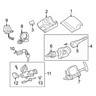 Mitsubishi OE - Steering Column - Shroud, Switches & Levers