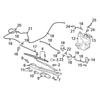 Mitsubishi OE - Windshield - Wiper & Washer Components
