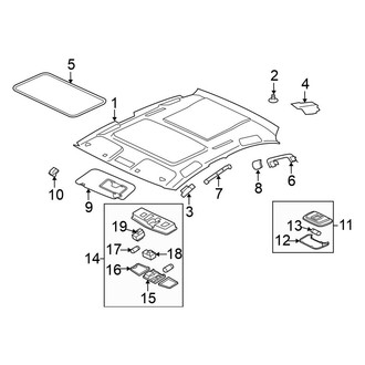 Mitsubishi OE - Roof - Interior Trim (With Sunroof)