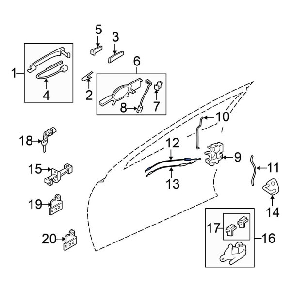 Door Latch Cable