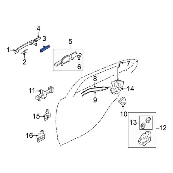 Exterior Door Handle Gasket