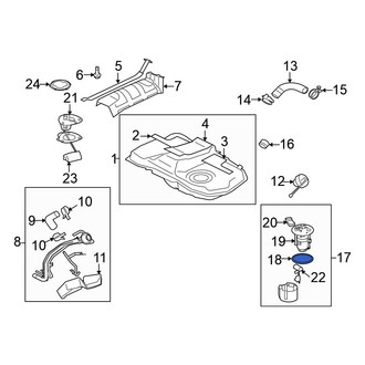 Mitsubishi OE - Fuel Pump Tank Seal