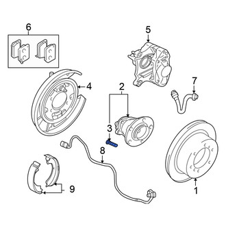 Mitsubishi OE - Rear Wheel Lug Stud