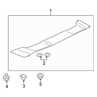 Mitsubishi OE - Trunk Lid - Spoiler (W/O Large Spoiler)