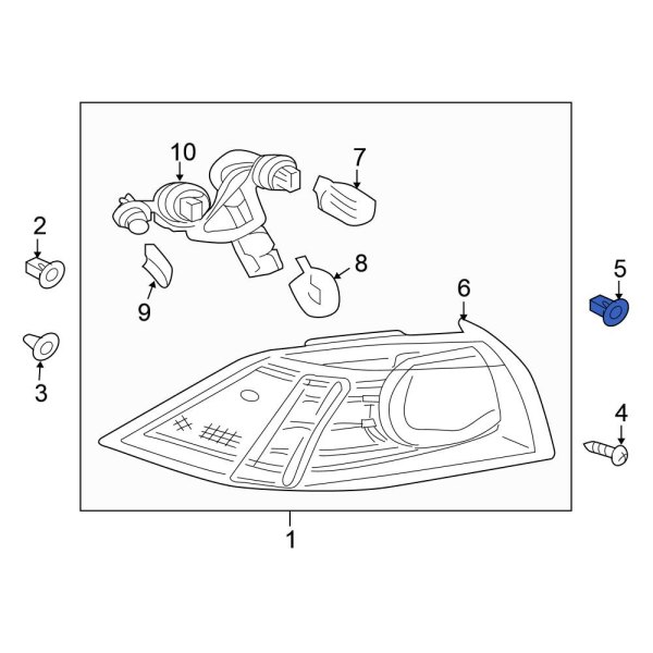 Tail Light Assembly Insulator