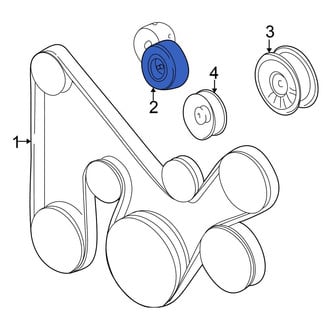 Mitsubishi OE - Accessory Drive Belt Tensioner Assembly