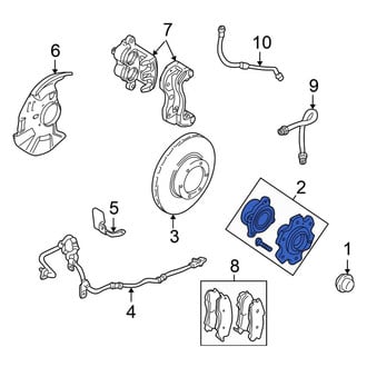 Mitsubishi OE - Front Wheel Bearing and Hub Assembly