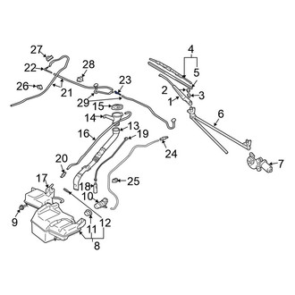 Mitsubishi OE - Windshield Washer Hose Connector
