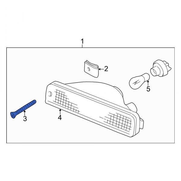 Turn Signal Light Housing Screw