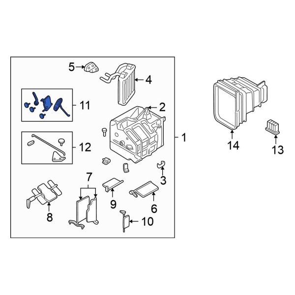 HVAC Mode Door Lever Link