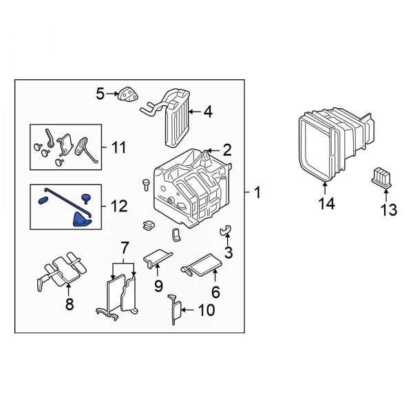 HVAC Mode Door Lever Link