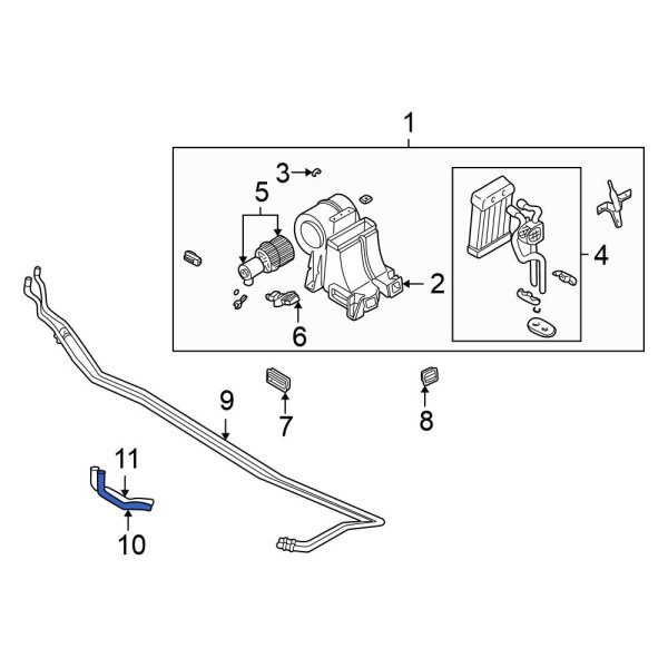 HVAC Heater Hose