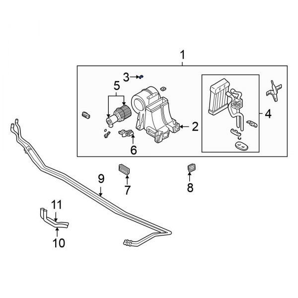 Heater Core Case Clip