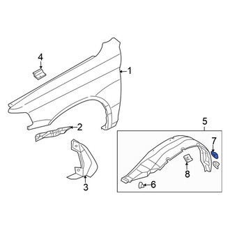 Mitsubishi OE - Wheel Arch Flare Nut