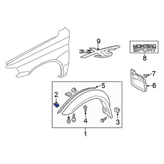 Mitsubishi OE - Roof Insulator Clip