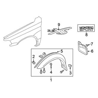 Mitsubishi OE - Fender - Exterior Trim