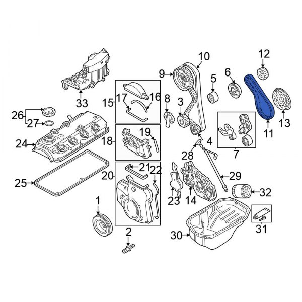 Engine Balance Shaft Belt