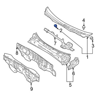 Mitsubishi OE - Cowl Cover Clip