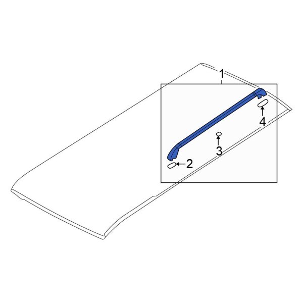 Roof Luggage Carrier Side Rail