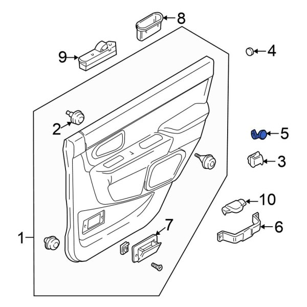 Door Interior Trim Panel Cap