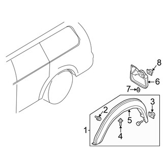 Mitsubishi OE - Quarter Panel - Exterior Trim