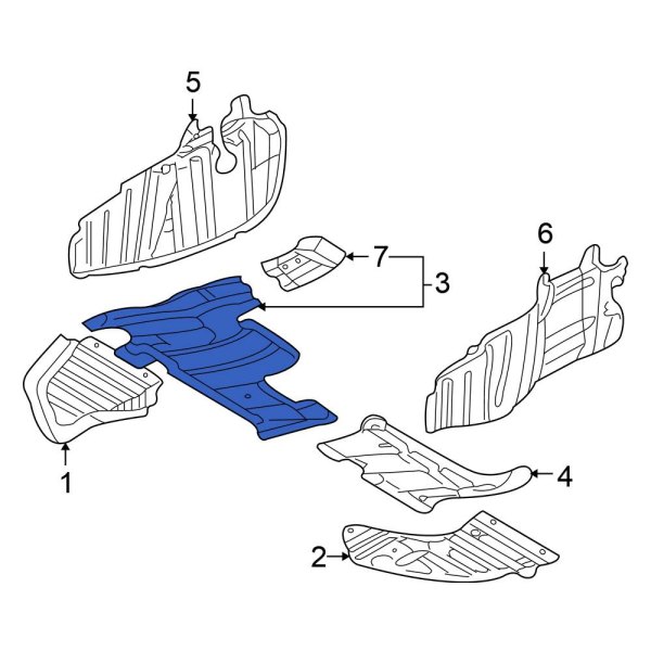 Radiator Support Splash Shield