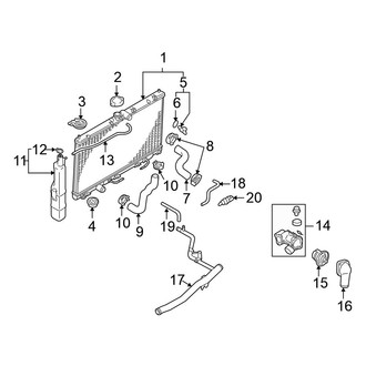 2007 Mitsubishi Lancer Radiator Hoses & Clamps — CARiD