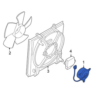 Mitsubishi OE - Left Engine Cooling Fan Motor