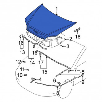 Mitsubishi Lancer Replacement Hood Panels — CARiD.com