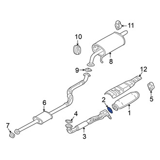 Mitsubishi OE - Rear Catalytic Converter Gasket