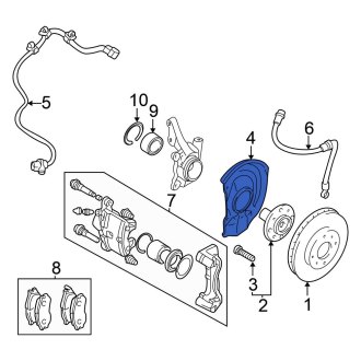 Mitsubishi Outlander Brake Dust Shields & Backing Plates — CARiD.com