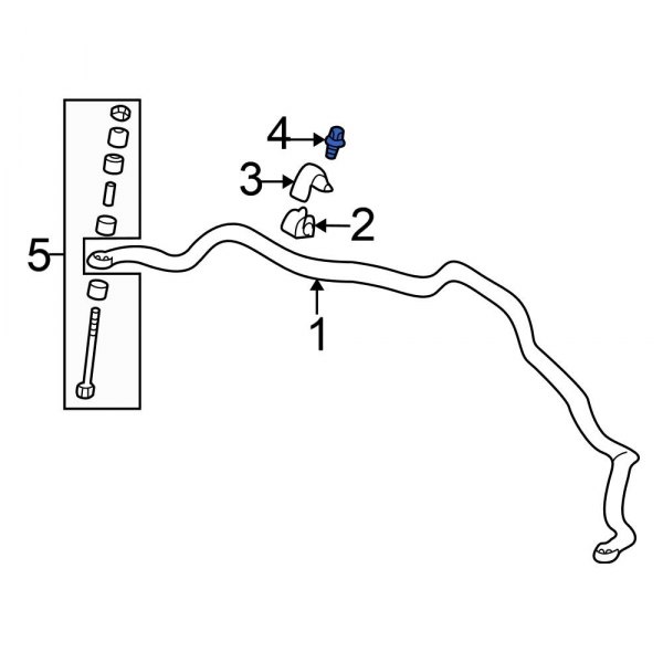 Suspension Stabilizer Bar Bracket Bolt