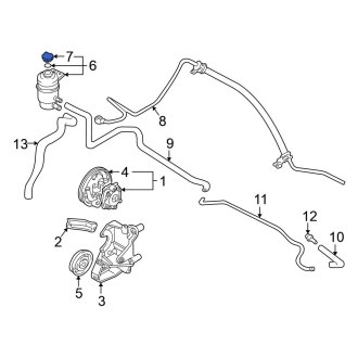 Mitsubishi Montero Power Steering Reservoirs | Caps, Seals — CARiD.com