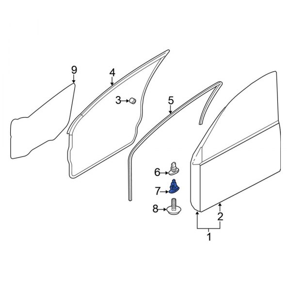 Door Seal Clip