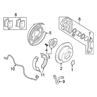 Mitsubishi OE - Rear Wheel Lug Stud