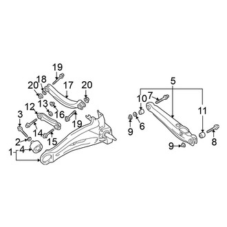Mitsubishi OE - Rear Suspension - Suspension Components (ES)
