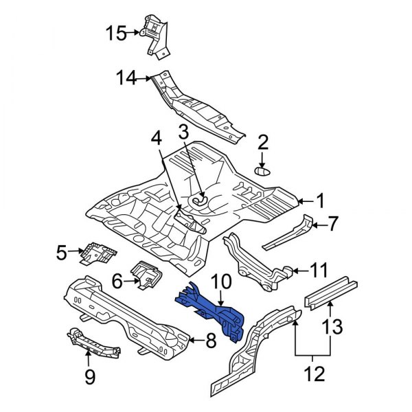 Floor Pan Crossmember