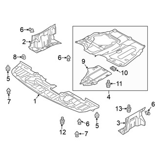 Mitsubishi OE - Radiator Support - Splash Shields (DE / ES Sportback / GTS Sportback)