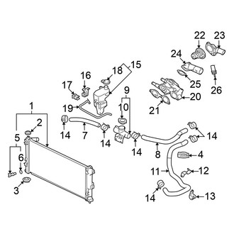 Mitsubishi OE - Cooling - Radiator & Components (DE / ES / GTS)