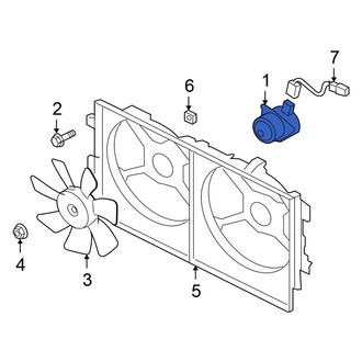 Mitsubishi OE - Right Engine Cooling Fan Motor