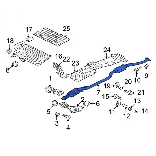 Mitsubishi OE 1570B177 Catalytic Converter