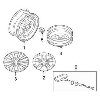 Mitsubishi OE - Wheels (DE / ES / ES Sportback / GT / GT Sportback / Ralliart / SE)