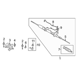 Mitsubishi OE - Steering Gear & Linkage - Steering Gear (DE / ES / GTS Sportback)
